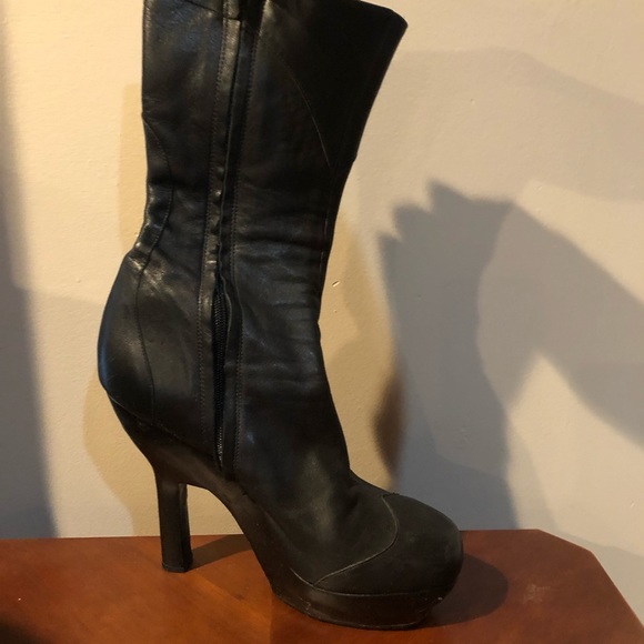 Vintage Sky platform calf length boots - Picture 4 of 5
